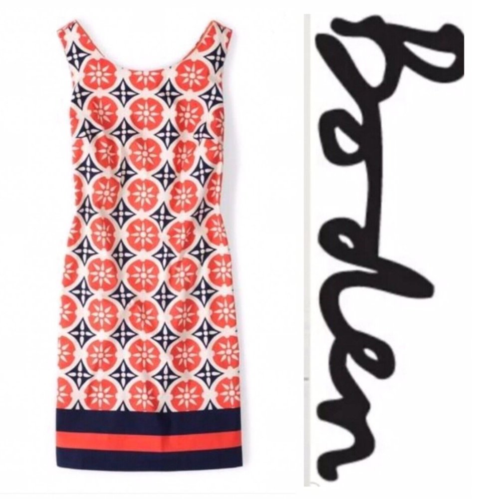 Boden Ursula Cotton Shift Dress Floral Multi